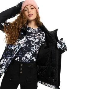ROXY JETTY BLOCK JK TRUE BLACK BLACK FLOWERS 23 15