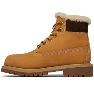 TIMBERLAND 6 IN PREMIUM WP SHEARLING LINED BOOT JR WHEAT 22 9