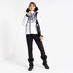 DARE 2B PRESTIGE II JKT WHIT/BLKMONO 23 18