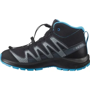 SALOMON XA PRO V8 MID CSWP JR BLACK/MONUMENT/HAWAIIAN OCEAN 22 11